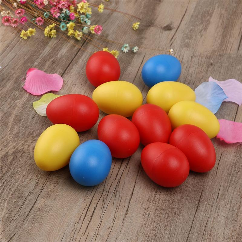 12 st äggmaracas hållbart äggmaracas slagverk äggskakare för utomhusbruk