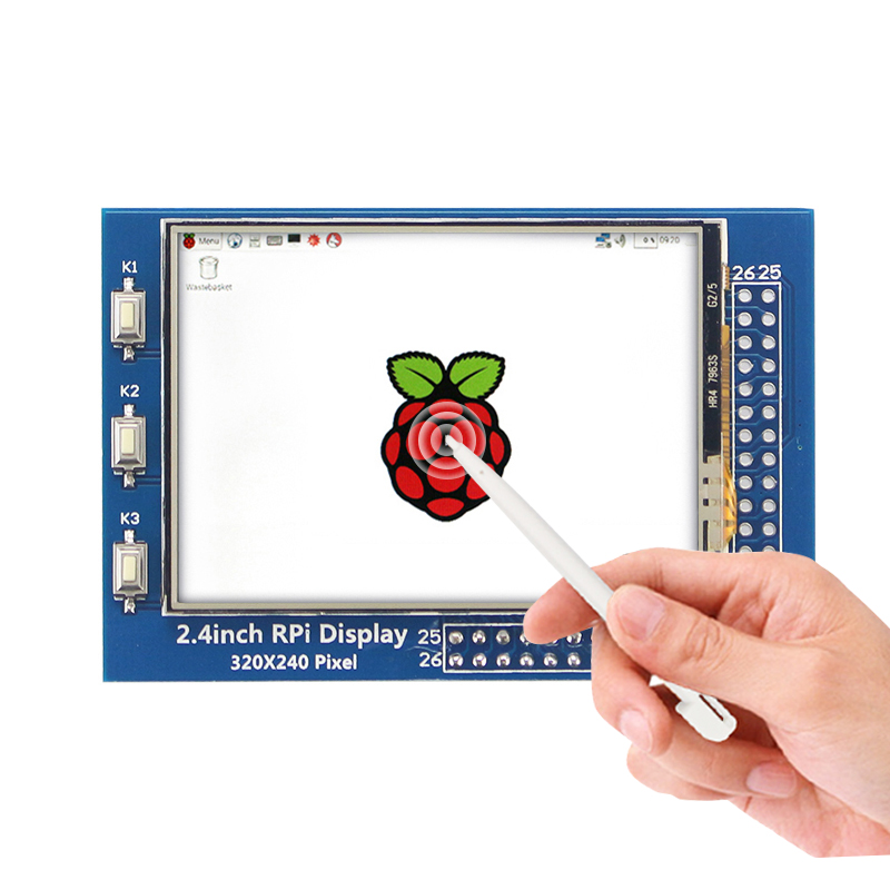 Raspberry Pi 4B/3B+/3B 2.8 inch 2.4 inch Touchscreen 320*240 LCD TFT SPI Display for All Version Raspberry Pi with Touch Pen