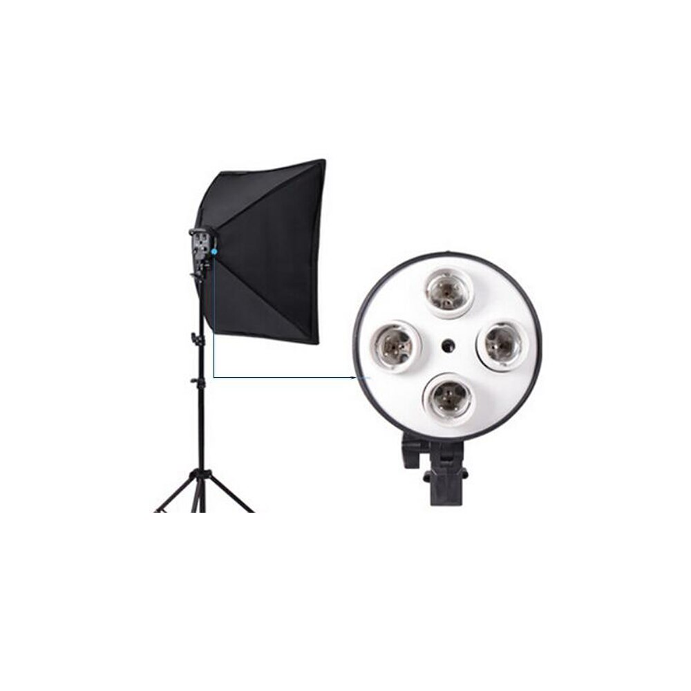 CY ceramics Photography 4 in 1 E27 Base Socket Light Lamp Bulb Holder Adapter for Photo Video Studio Softbox factory Outlet