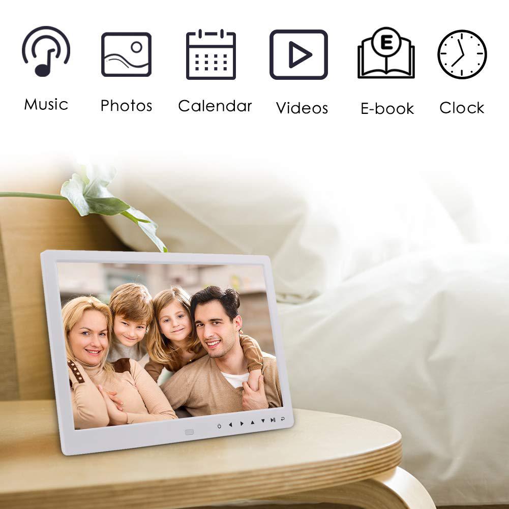 1080P HD Digital Photo Frame Remote Control Support 32G SD USB for Pictures Videos Digital Photo Frame