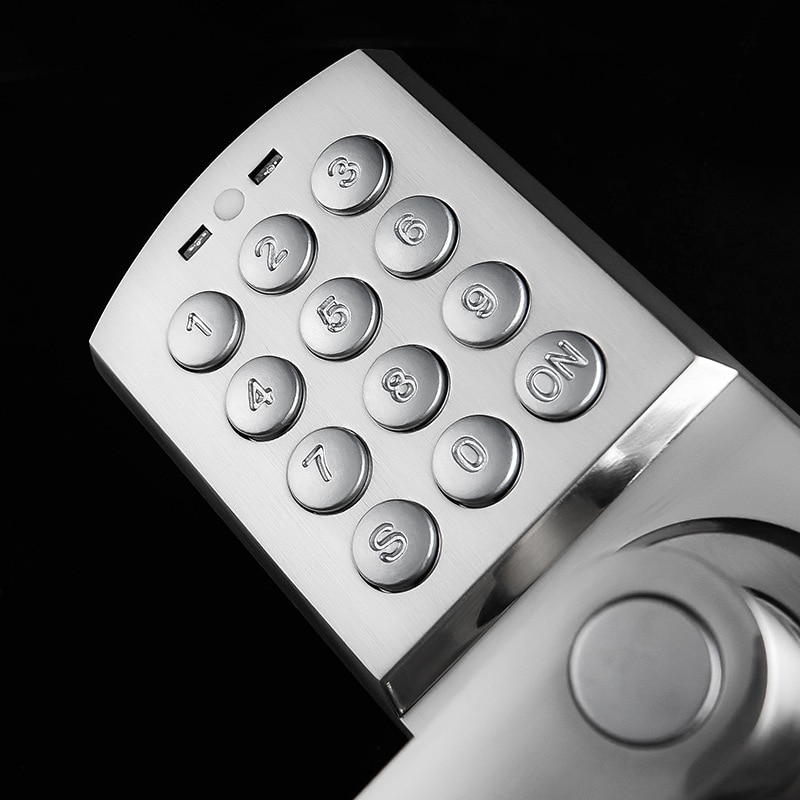 Electric password Code Door Lock Smart Digital Keypad lock with mechanical key for indoor wooden door