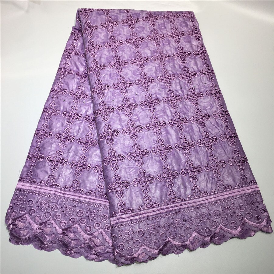 African Bazin Riche Fabric Guinea Brocade Bazin Brode Lace Fabric Embroidery Swiss voile Lace Fabric 5Yards: 6