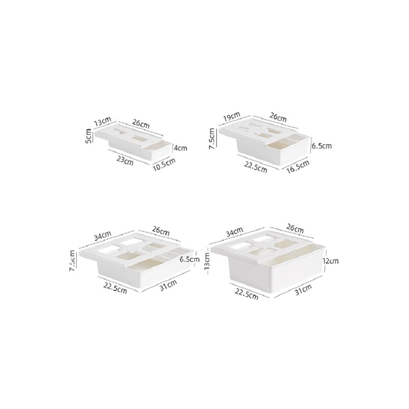 Hidden drawer storage box under the desk large desk office good things shelf under the desk hidden artifact