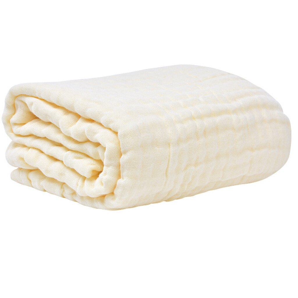 Soft Solid Baby Cotton Blankets Newborn Baby Cotton Gauze Blanket Towel