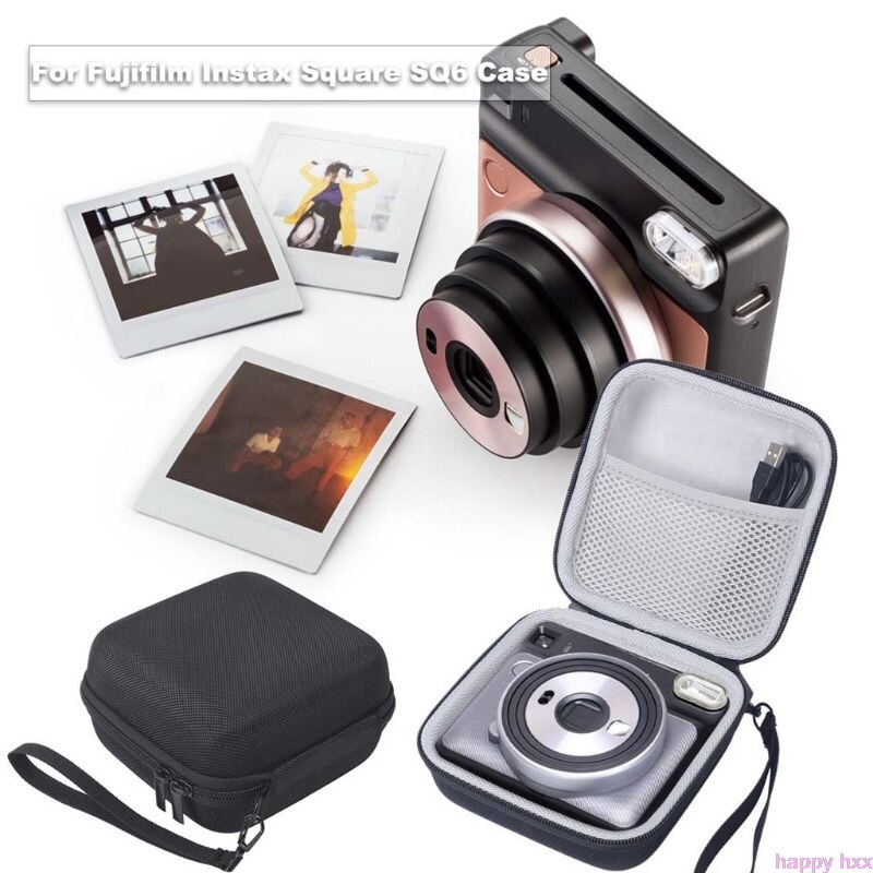 Carrying Bag Storage Box Protective Case Shell Portable Travel Shockproof for Fujifilm Instax Square SQ6 Camera