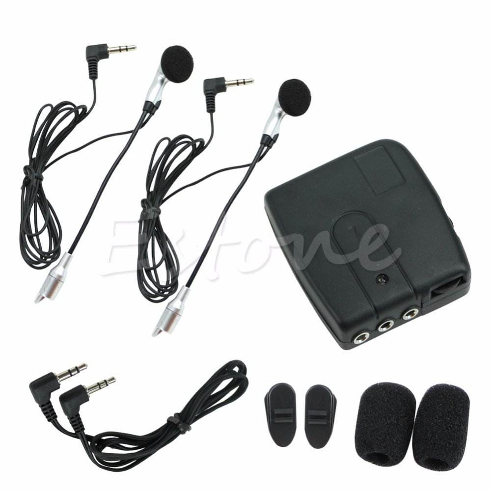 Motorbike Motorcycle Helmet 2-way Intercom Headset Communication System