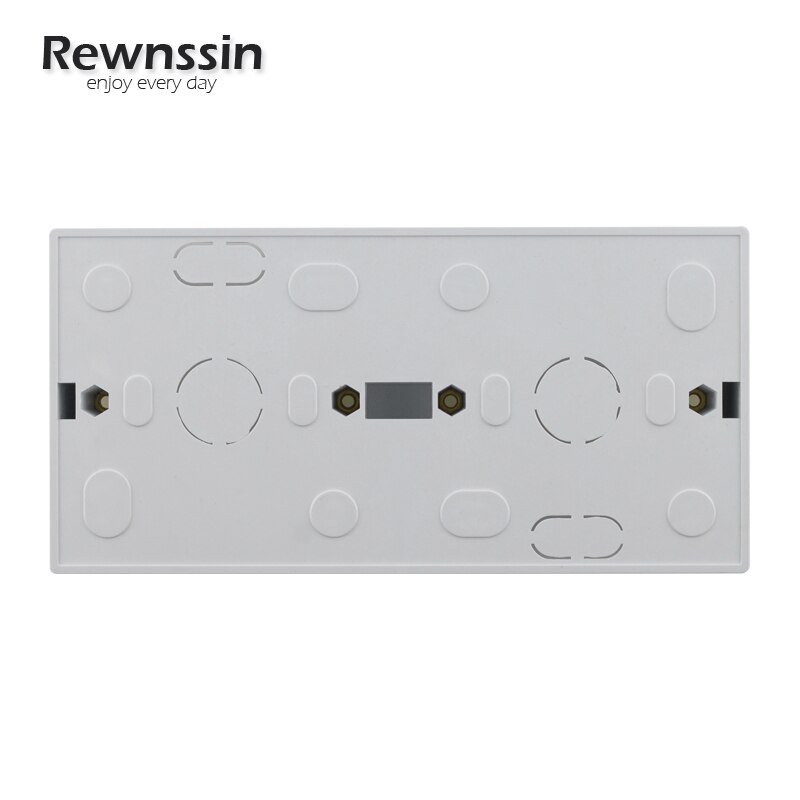 Double Wall Switch And Socket External Installation Box 172mm*86mm*33mm Accessories Junction Box White Plastic Material