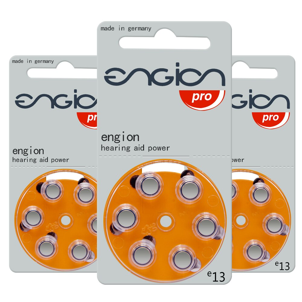 60 PCS ENGION Zinc Air Hearing Aid Batteries A312 312A ZA312 E312 S312 PR41. A10 10A E10 PR70.13A A13 13A S13 P13 PR48 Battery