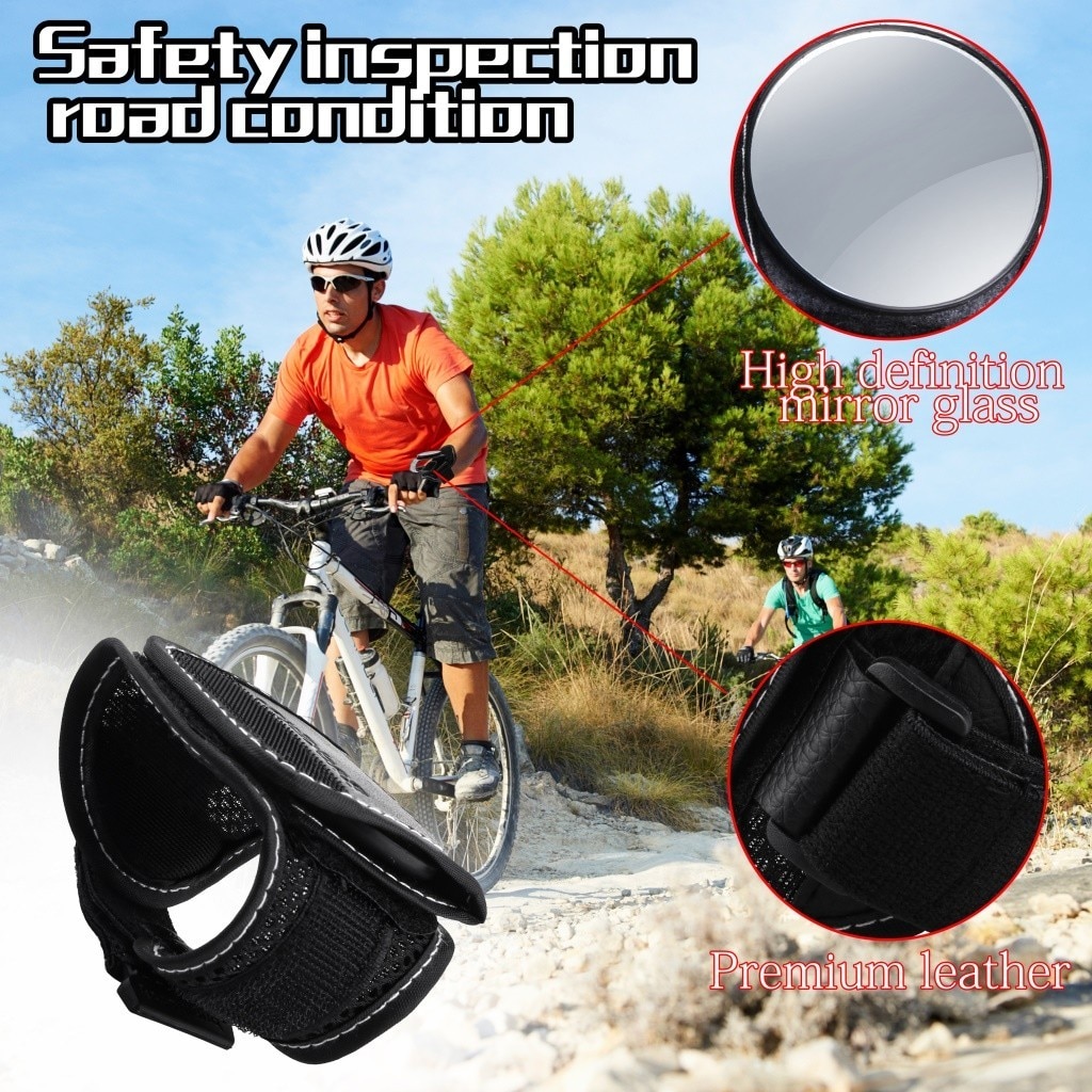 Good Hand Cycling Wrist Mirror Rear View Rearview Safety Bike Arm Back Mirror WEST BIKING Bicycle Rear Reflector Wrist Mirror
