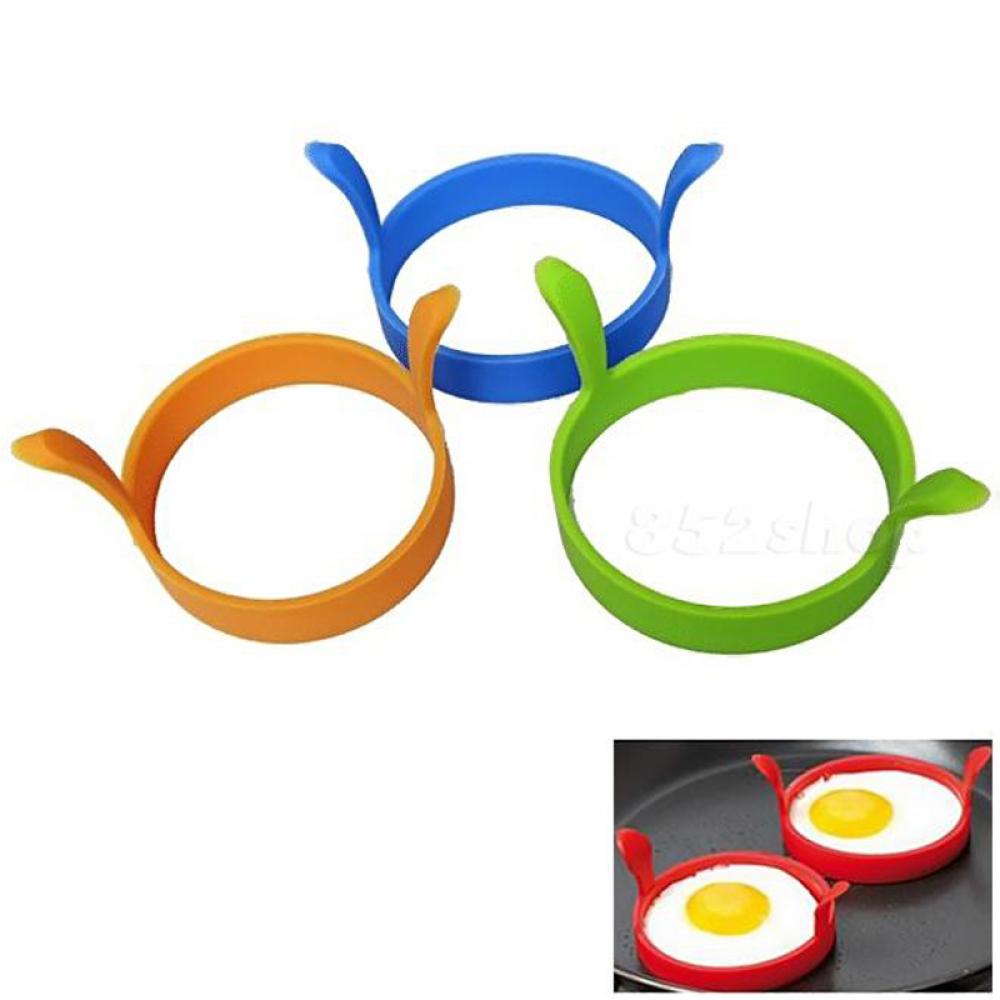 Kitchen Heart Silicone Egg Fry Frier Fried Oven Poacher Pancake Ring Mould Tool