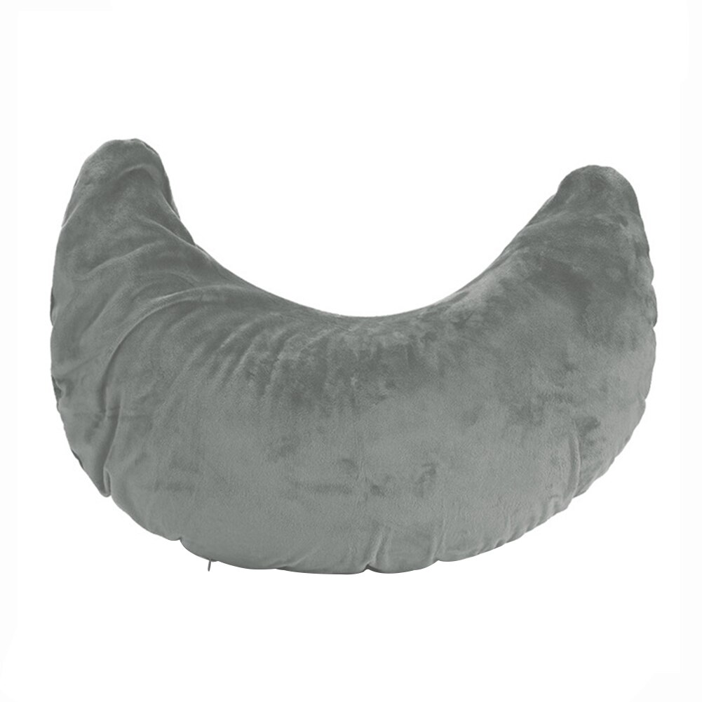 Coussin gonflable bras repos bureau maison Salon croissant Portable amovible main coussin barbier voiture voyage doux velours Nail Art: Grey