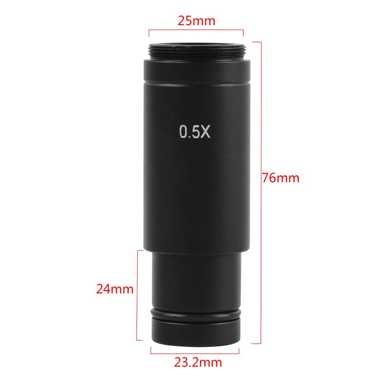 Video Microscope Camera 0.5X C Mount Lens Adapter 23.2mm 30mm 30.5mm CCD CMOS Camera Adapter Digital Eyepiece Accessories