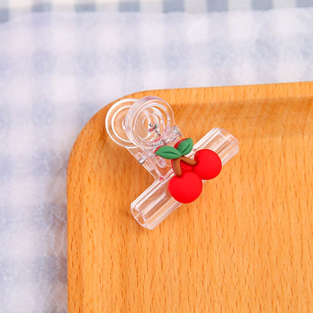 Plastic Index Klem Bindmiddel Clip Pagina Houder Cartoon Snacks Afdichting Clip Transparante Clip Paperclip Bindmiddel Clips: 07