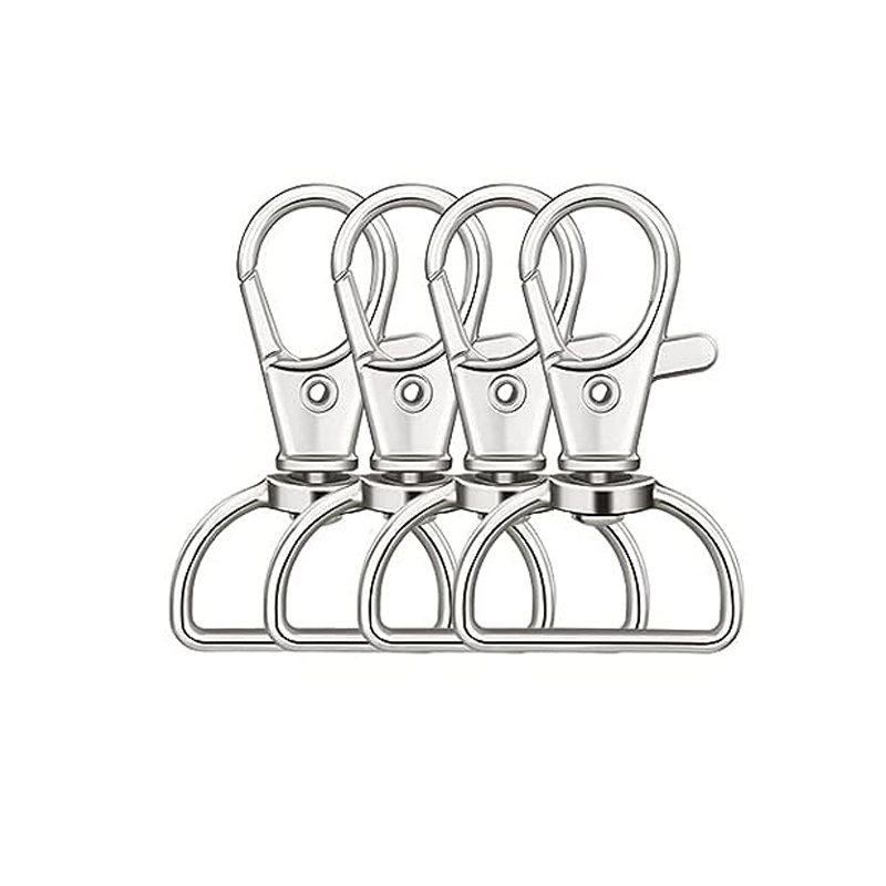 10pcs Swivel Clasp Lanyard Snap Hooks Keychain Clip Hook Metal Lobster Claw Clasps for Lanyard Key Rings Crafting Purse: 3# / Antique Brass