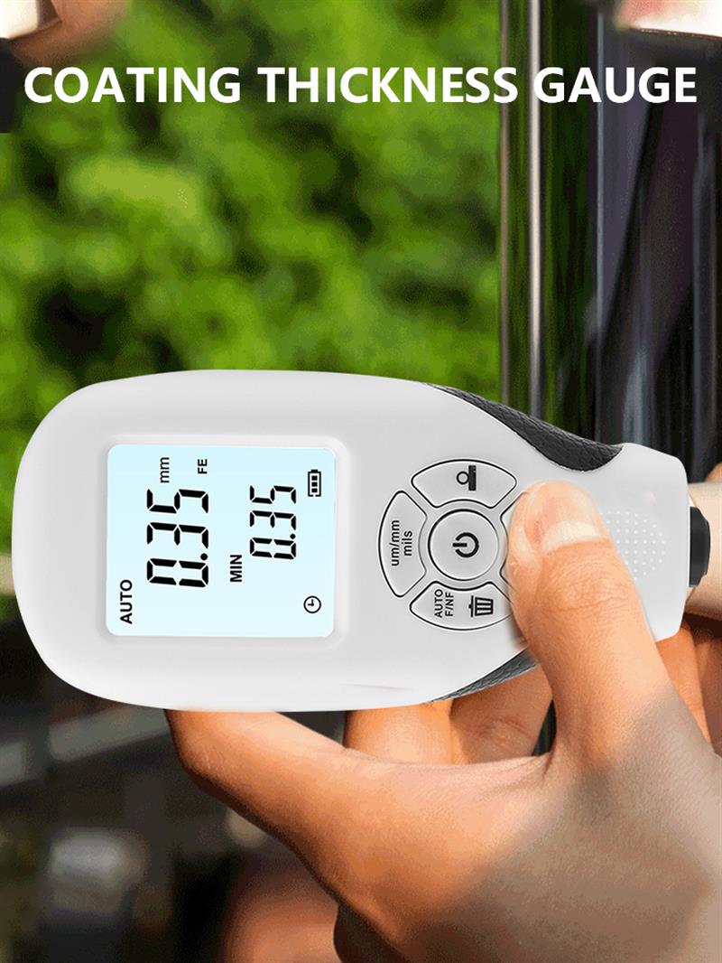 HW-300 Jauge D'épaisseur De Revêtement Numérique 1micron/0-1300 Voiture Peinture Testeur D'épaisseur De Film MFE/NFE Manuel Outil De Peinture