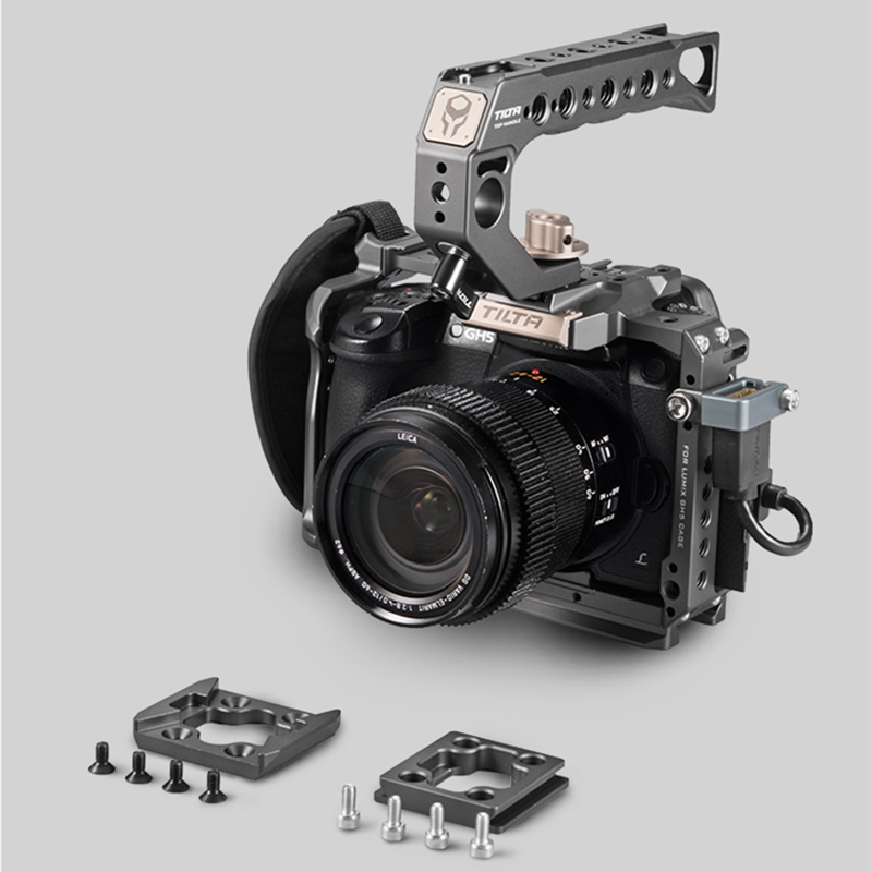 Tilta-soporte para cámara, accesorio para Panasonic LUMIX GH5 GH5S dslr, con mango superior, placa base, cable de vídeo