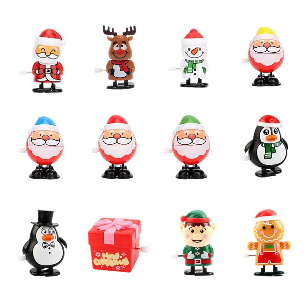 Jouet de saut mécanique de noël pour enfants, Mini de noël Vintage, bonhomme de neige à remonter, drôle