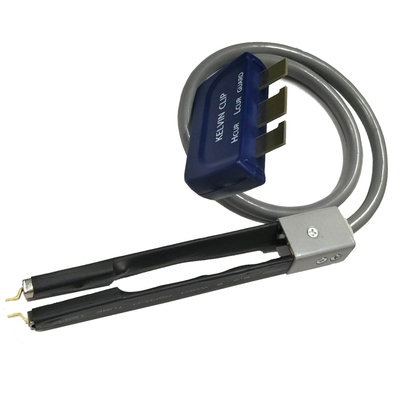 Electrical bridge digital meter test lead kelvin clip test hook clamp instrument cable smd patch tweezers coating superiot: Orange
