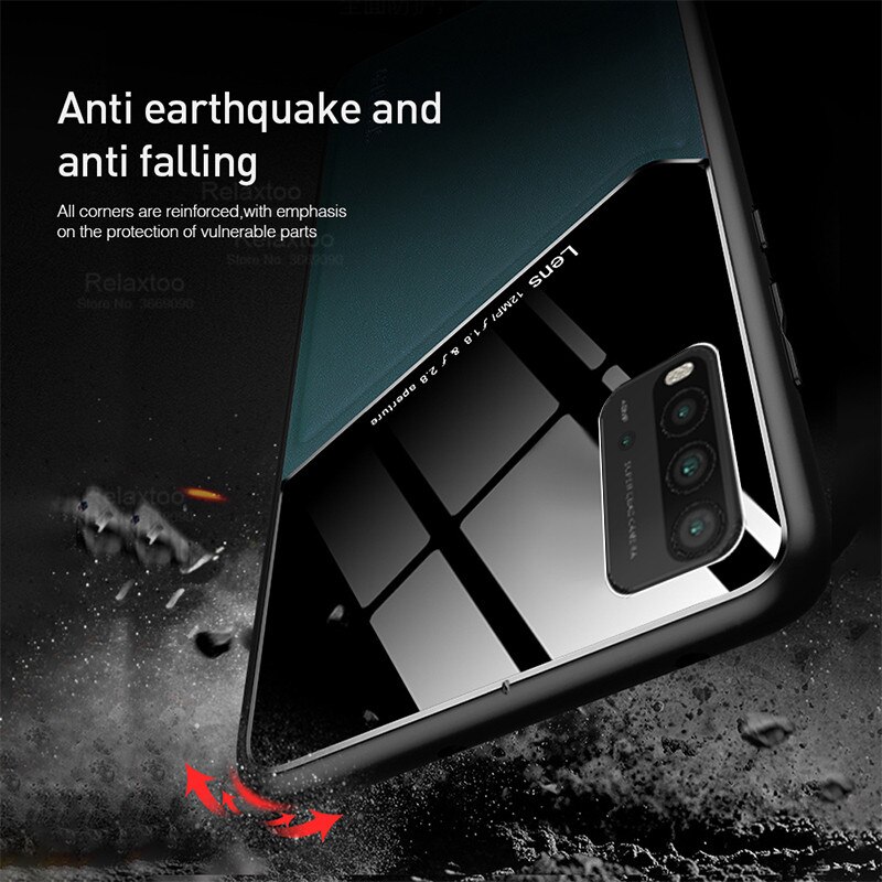 Leer Texure Auto Magnetische Houder Telefoon Covers Voor Redmi 9 T 9 T Readmi 9 T T9 Redmi 9 T 6.53 &#39;&#39;Case Hard Pc Back Shell Coque