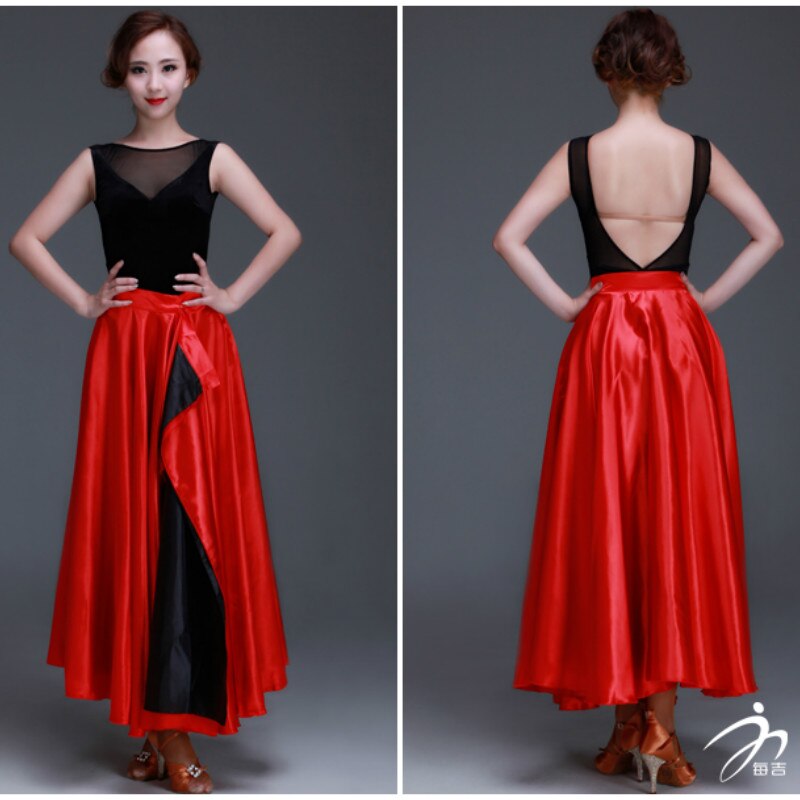 Lady Latin Dance Skirt Female Pasodoble Dance Skirt Cape Performance Competition Wear Female Dancing Wear B-6824