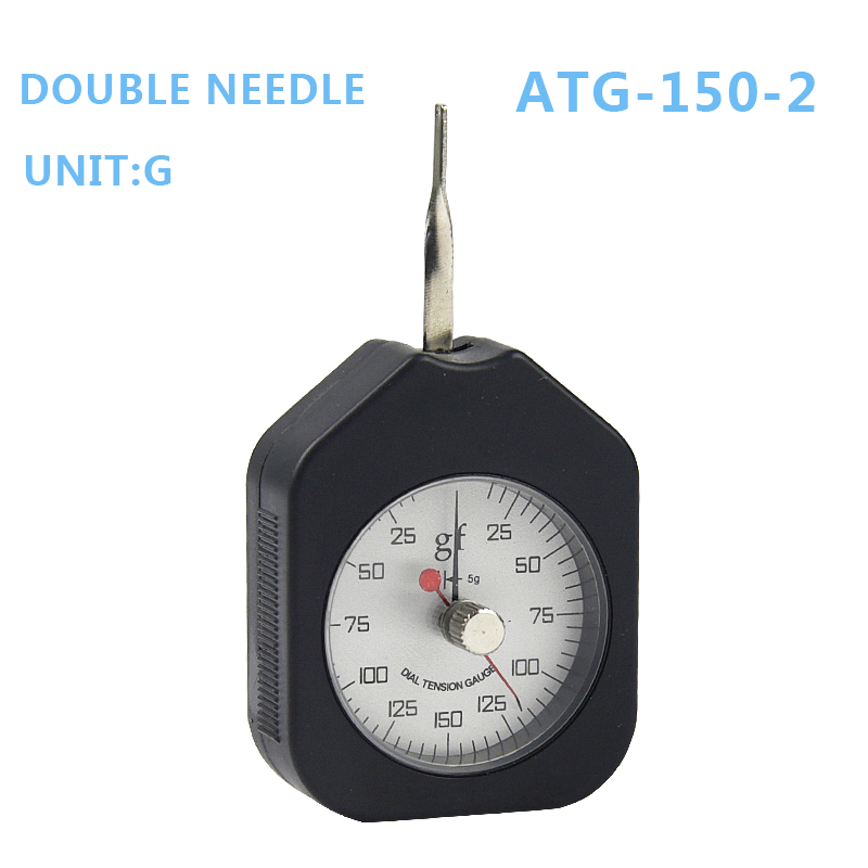 Tensiometer dial spænding meter analog kraftmåler dobbelt pointer kraft værktøjer 150g atg -150-2