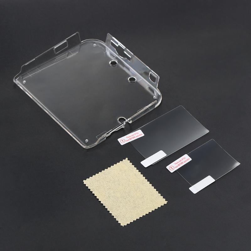 Duurzaam Transparant Plastic Beschermende Clear Hard Case Cover Shell Met Film Bescherming Set Voor Nintendo 2DS