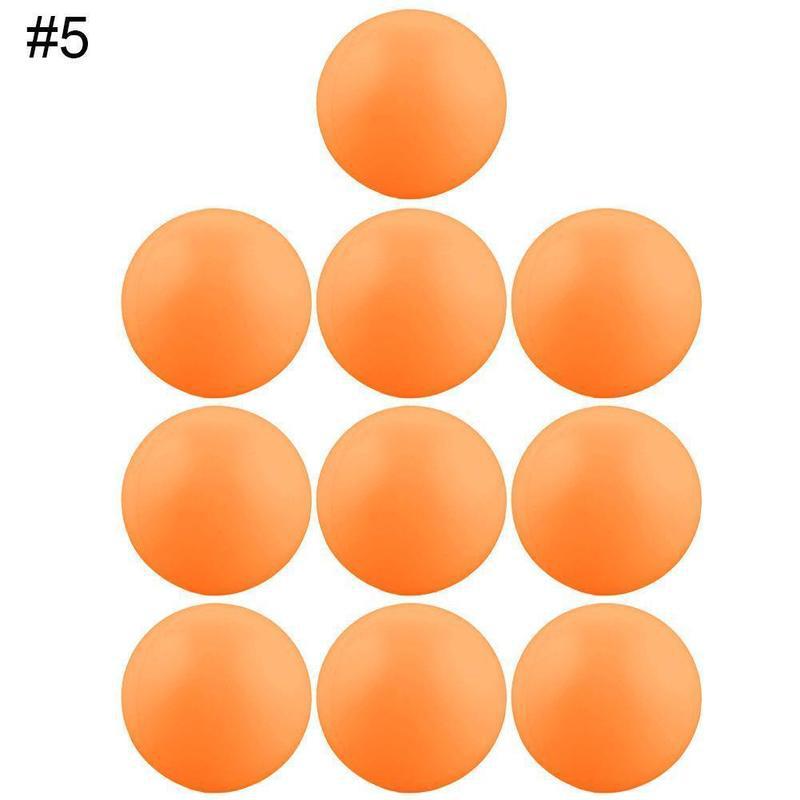10 Pcs Color Wordless Table Tennis Seamless High Hardness Pong Durable Table Tennis: E