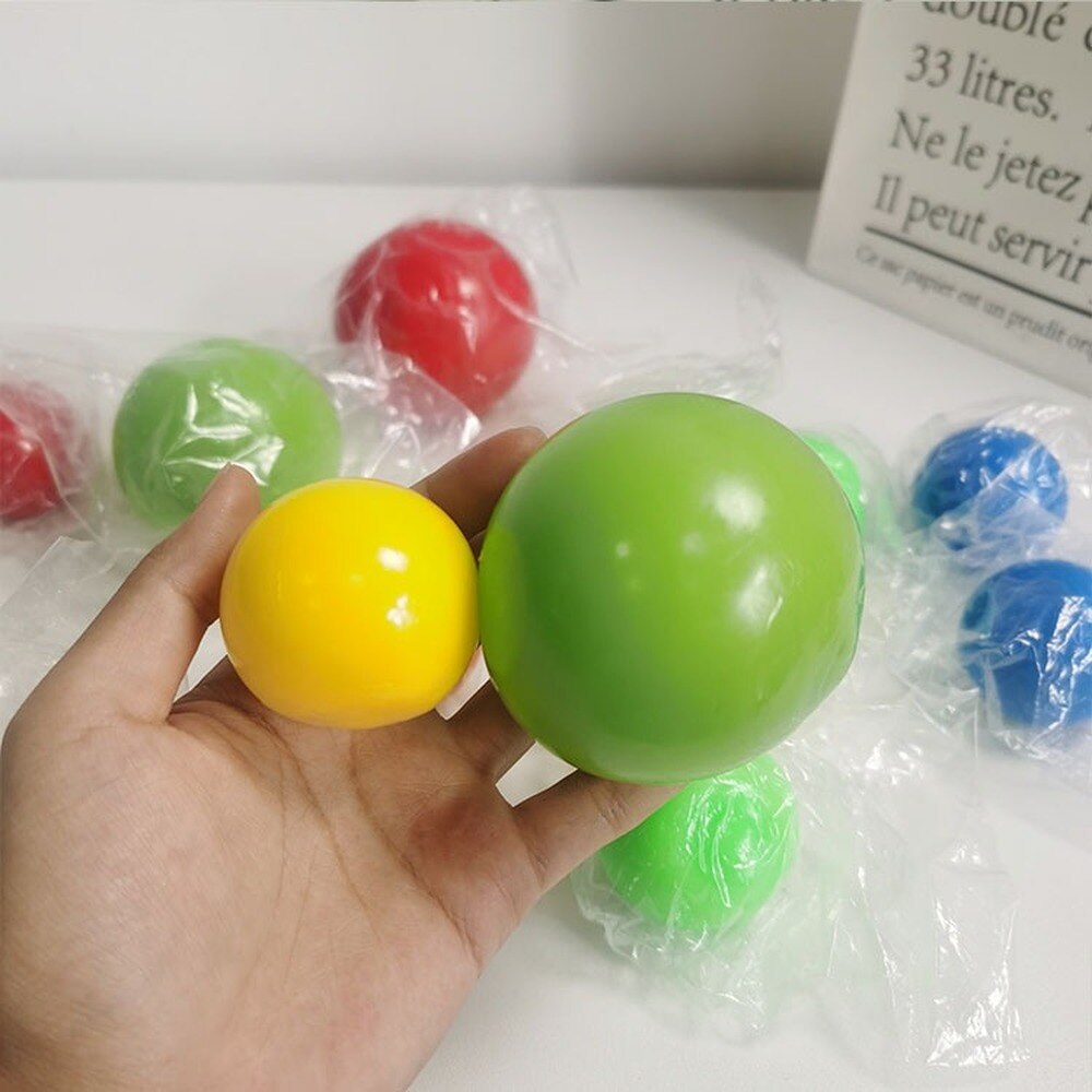 Sticky Balls Throw At Ceiling Decompression Ball Sticky Squash Ball Suction Decompression Toy Sticky Target Ball Children's Toy