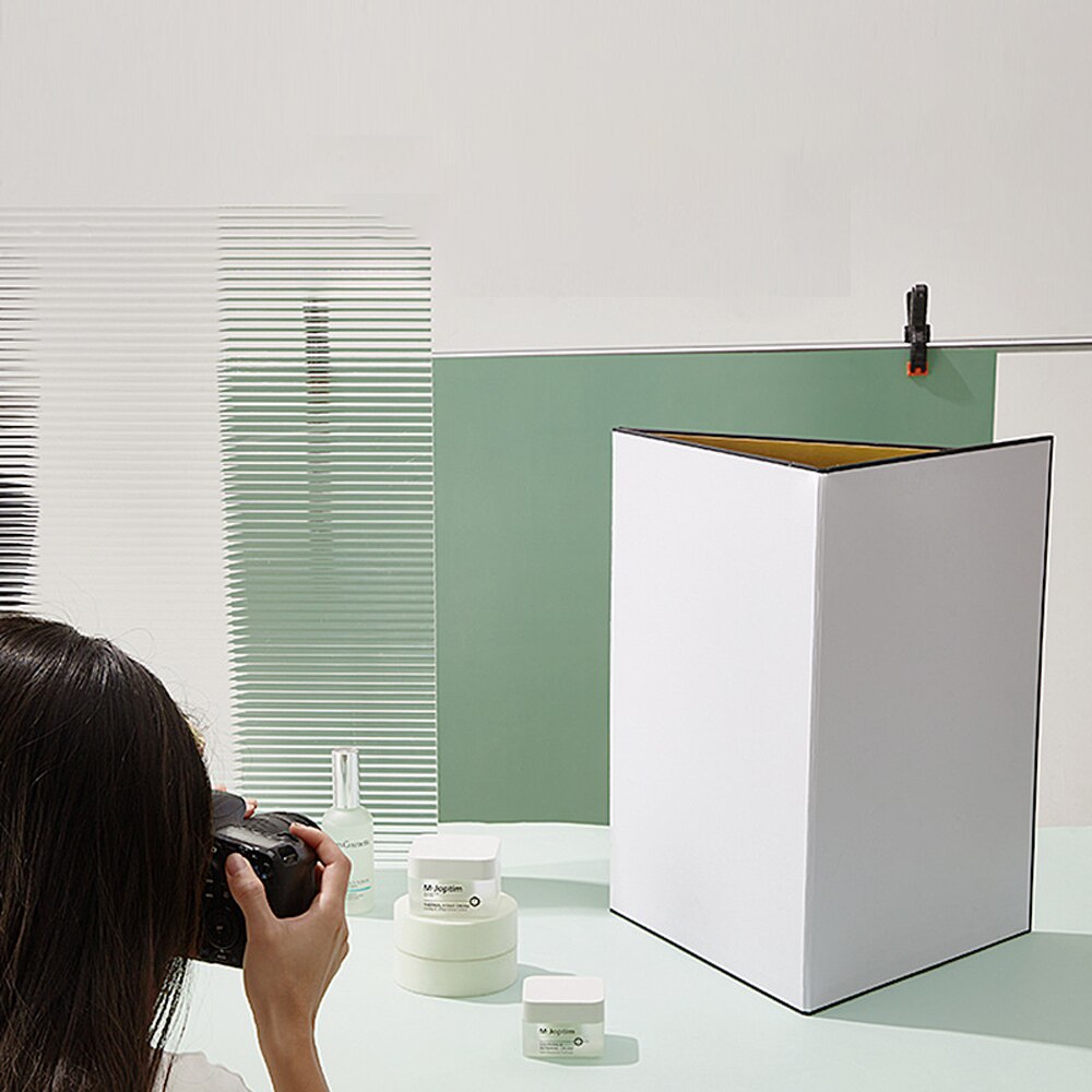 A3/A4 Photography Cardboard Foldable Reflector Black Gold Silver White Absorb Light Thick Reflective Paper for Still Life Shoot