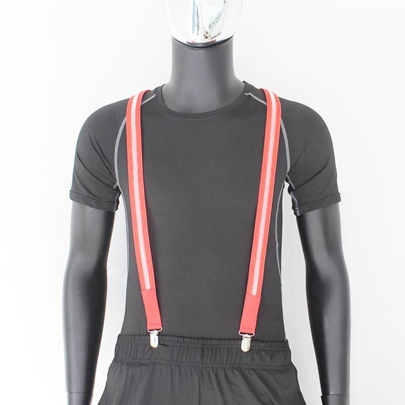 Light Up Men&#39;s Led Suspenders Bow Tie Perfect For Music Festival Costume Party Led Illuminated Suspenders G2s4
