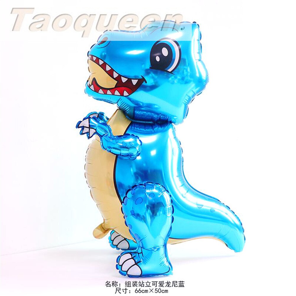 Chapeau de dessin animé grand 4D marche dinosaure feuille ballons décorations de fête d'anniversaire enfants babyrain sexe révéler dinosaure fête chapeau: 5