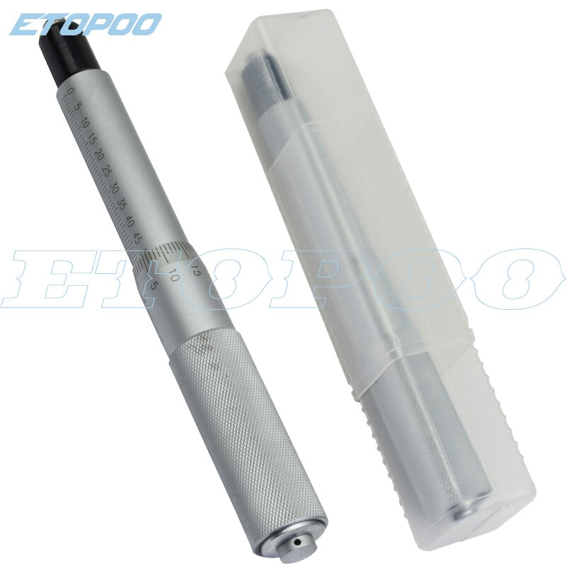 Tête micromètre 50mm, surface de mesure plate avec écrou