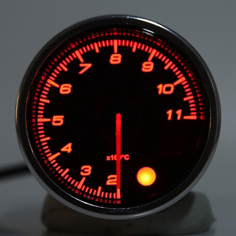 2in Car Exhaust Temperature Gauge Meter 7 Colors Button 200-1100 Degrees Universal for car English Mounting Instruction