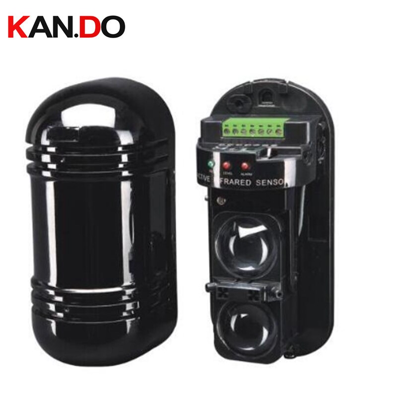 60 meters IR beam detector beam sensor Wired ABT-60 Alarm Dual Beam Photoelectric Infrared LED Detector Tamper Alarm Output