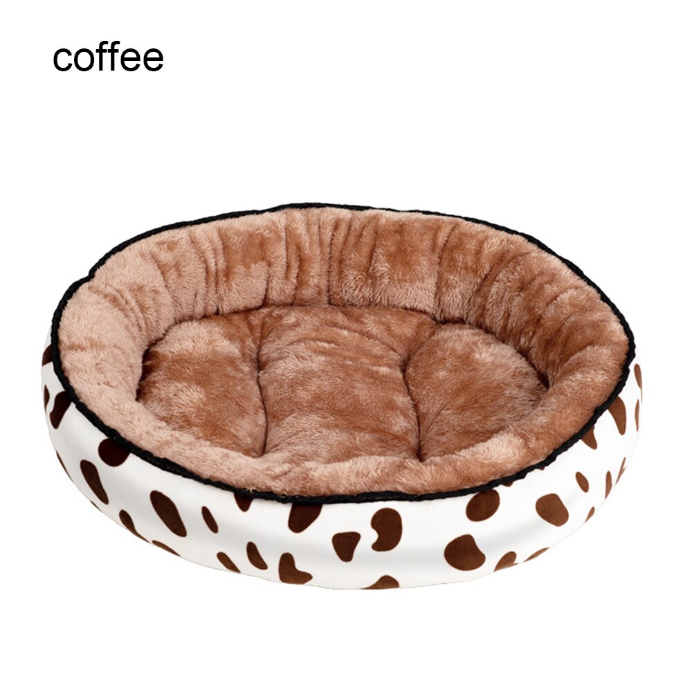 Hond Bedden Voor Grote Medium Kleine Honden Puppy Labrador Verbazingwekkend Kat Marshmallow Wasbare Ronde Bed Wasbare Pluche Huisdier Bed: coffee / M 50cmx43cm