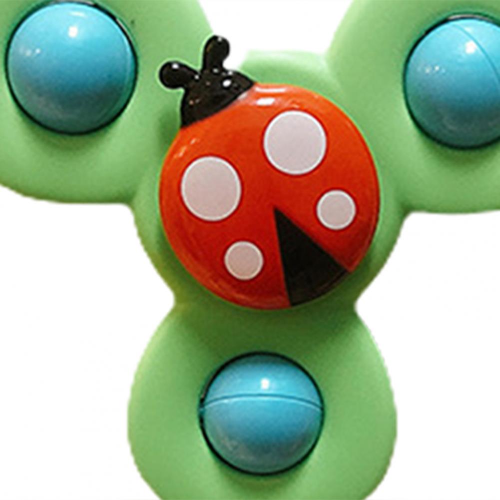 1 Set Fidget Speelgoed Mooie Cartoon Draaitol Speelgoed Veilig Lichtgewicht Plastic Interessante Zuignap Speelgoed Voor Kids Baby