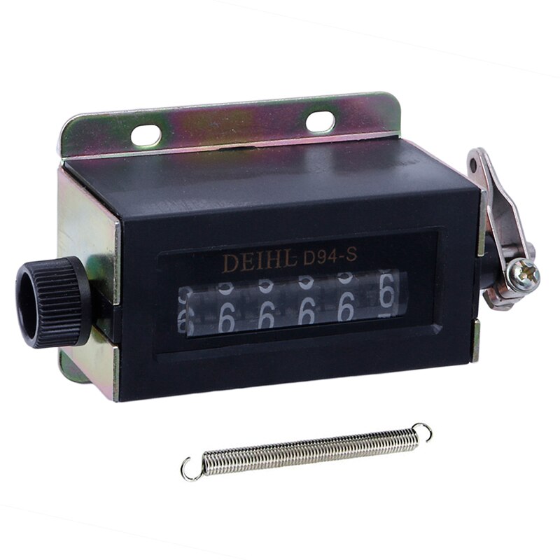 0-999999 6 Digit Counter Resettable Mechanical Pulling Count Counter Counting Speed 200 times/min