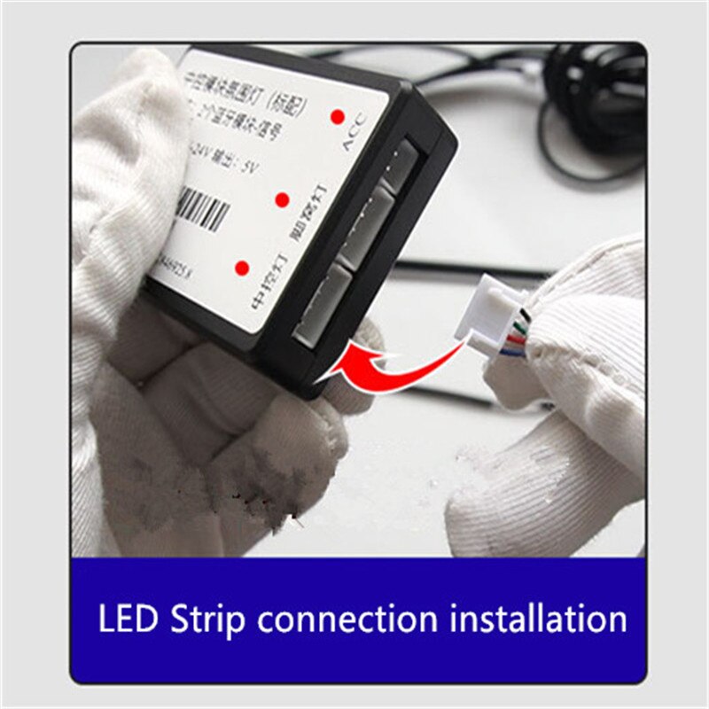 Car Interior Ambience Lamp LED Acrylic Optical Fiber Strip