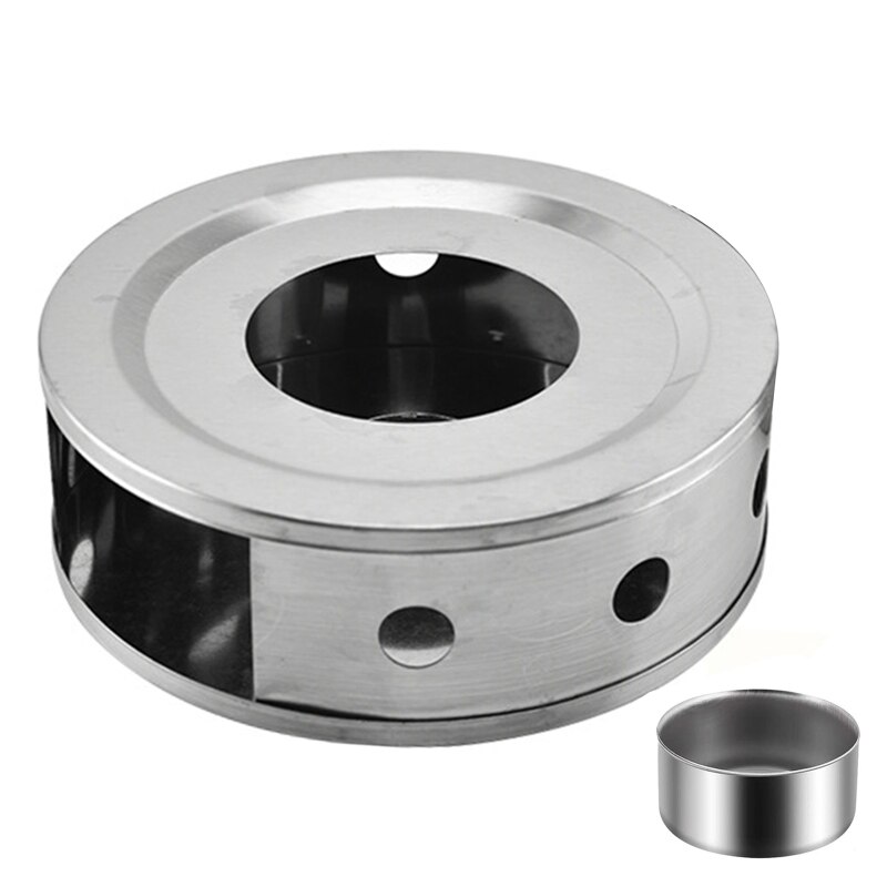 Base para calentar bebidas de café y té, calentador duradero de acero inoxidable para tetera, soporte para velas, trivetes: B