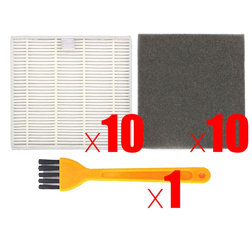 Robot Vacuum Cleaner HEPA Filter Sponge filters for ilife V8 V8s X750 A7 X800 X785 V80 Robotic Vacuum Cleaner Parts Accessories: light green