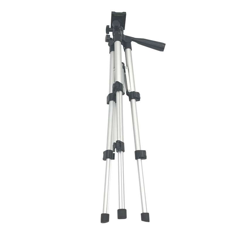 Professionele Opvouwbare Camera Statief Houder Stand 1/4 "Schroef 360 Graden Vloeistof Hoofd Statief Stabilizer Aluminium Met Telefoon Houder