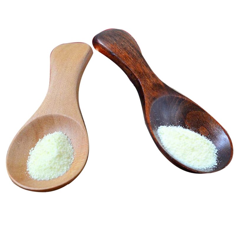 Child Milk Powder Wooden Spoon Ice Cream Milkshake Spoon Mini Sugar Spoon Salt Wood Spoons Cooking Tools Kitchen Gadgets