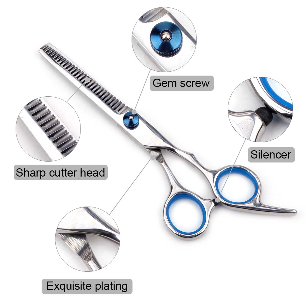 Ciseaux de coiffure coupe amincissement outil de coiffure acier inoxydable ciseaux à cheveux amincissement cisailles outil