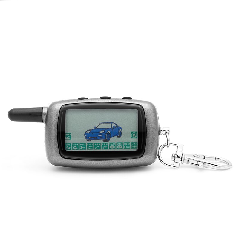 For starline A8 Keychain Key Fob Chain LCD Remote Controller For Twage Starline A9/A8/A6 Two Way Car Alarm Systems