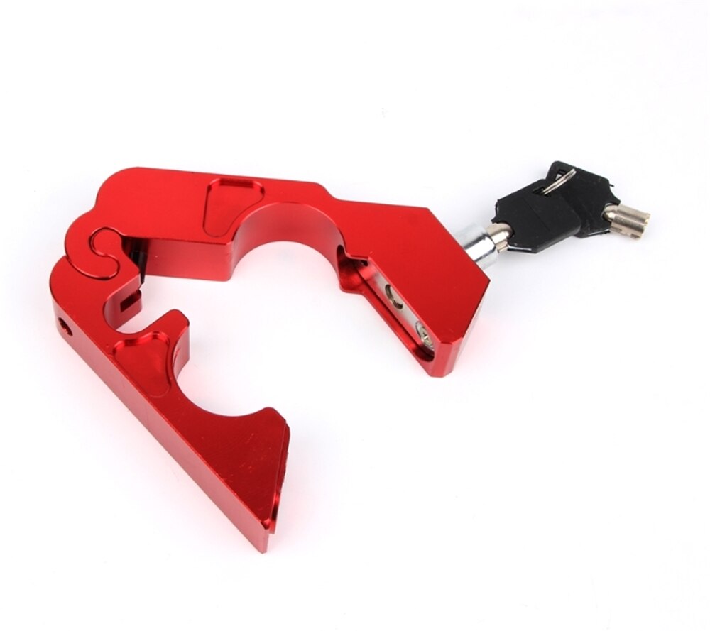 Motorcykel atv aluminiumlegering stöldskydd säkerhetslås handtag broms för ducati monster  m400 m600 m620 m750 m750ie m900 stripe: Röd