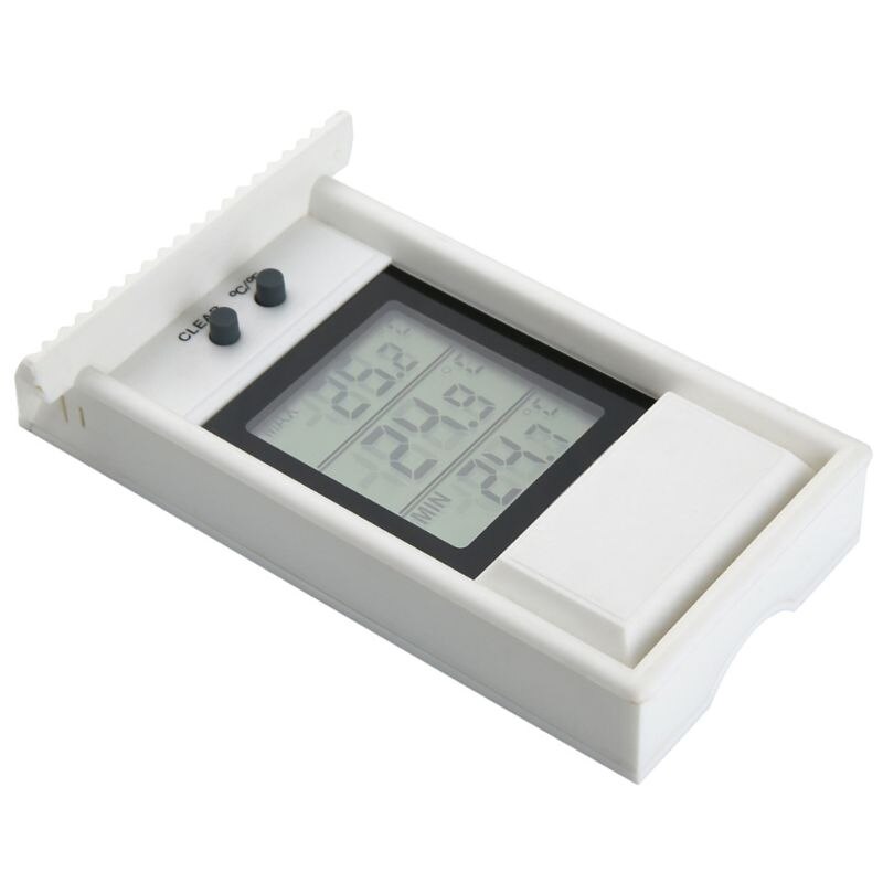 LCD Digital Indoor/Outdoor Waterproof Thermometer Garden GreenHouse Wall Temperature Measurement Max Min Value Display C7AC