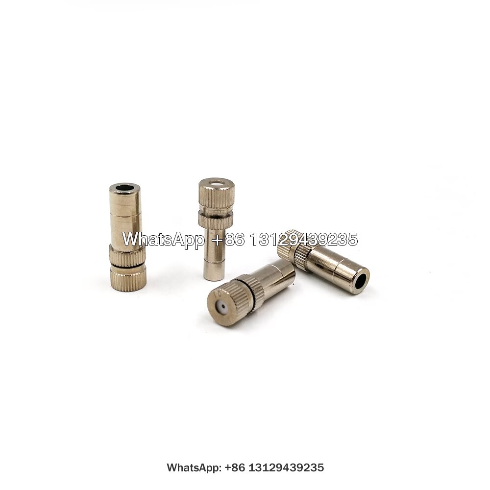 8mm Outdoor Irrigation Fog Spray Brass Cooling System Mist Nozzle,Fine Mist Spot,Low Pressure Fog Mist Nozzle,Push-in Mist Nozzl
