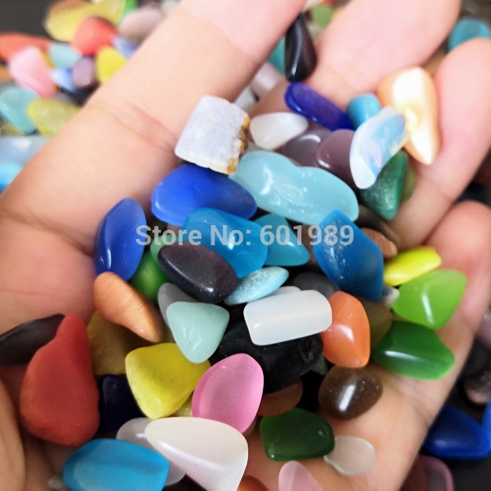 Mixed Color Decorative Beads 300g Pebble Stones Gravels Rocks Swimming ...