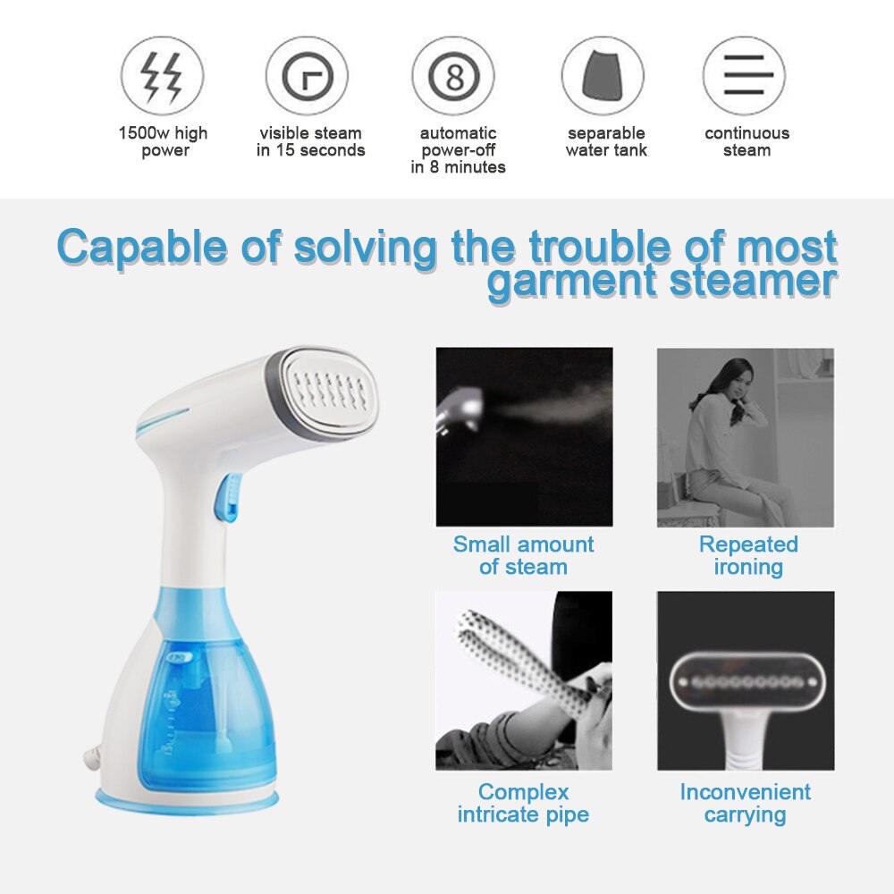 Kleine Kledingstuk Stoomboot Voor Thuis En Reizen Plancha Damp Huishoudelijke Apparaten Mini Facial Steamer Strijken Handheld Steamers