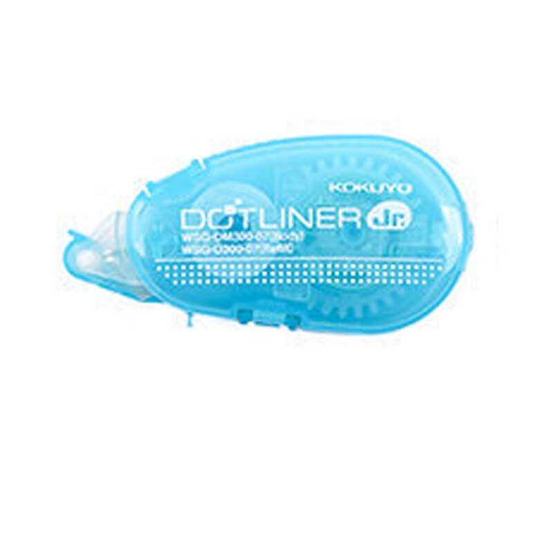 Correction Tape Double Sided Adhesive Dots Stick Roller Permanent Refillable Applicator Glue Tape Dispenser: light blue